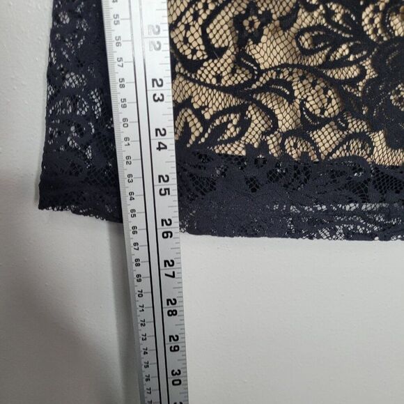 Vintage Wet Seal black tan lace whimsigoth witchy grunge going out top size med - Picture 6 of 6